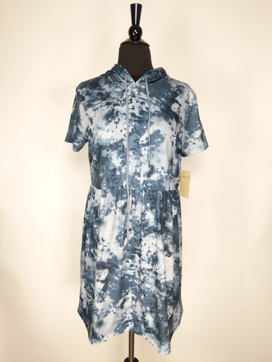 short sleeve hooded dress Sample Perfee Short Sleeve Front Slit Hooded Dress