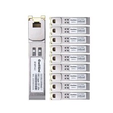 10Pcs 1.25Gbps RJ45 Copper SFP, 10/100/1000Base-T transceiver Module 100m for...