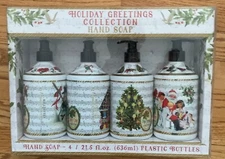 NEW Home And Body Holiday Greetings Collection Hand Soap  21.5 oz. (4 Pack)