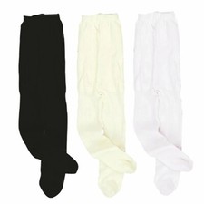 White Black  Ivory Lightweight Knit Tights fit 18" American Girl Size Doll