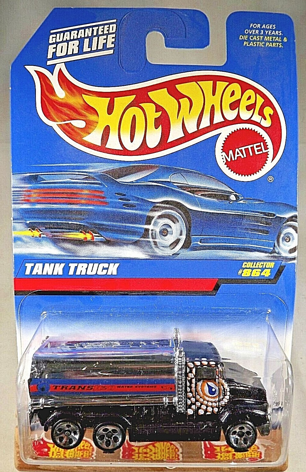 1997 Hot Wheels Mainline/Collector #864 TANK TRUCK Drk Purple-Chrome w/5 Dot Sp