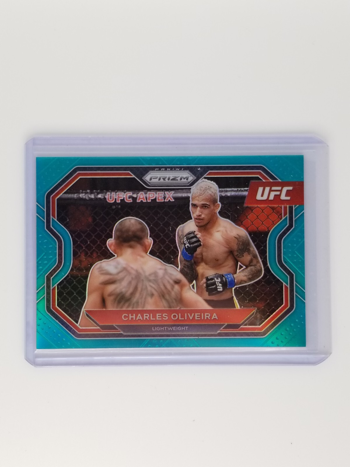 2021 Prizm UFC Debut Charles Oliveira Teal #/49 - #174