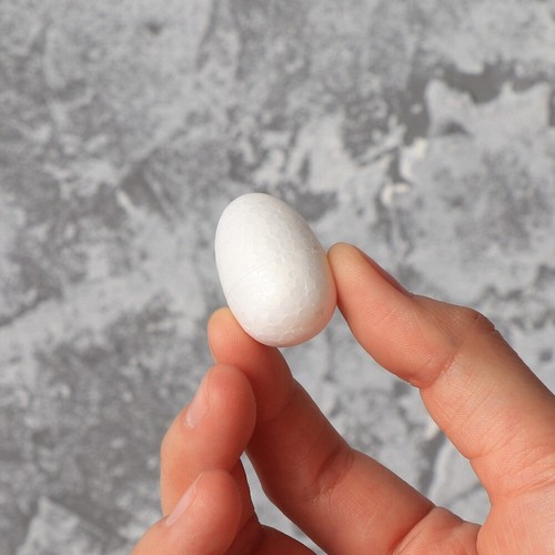 White Polystyrene Eggs Party Favor Supplies Fake Eggs Plain Unpainted Eggs - Picture 11 of 11