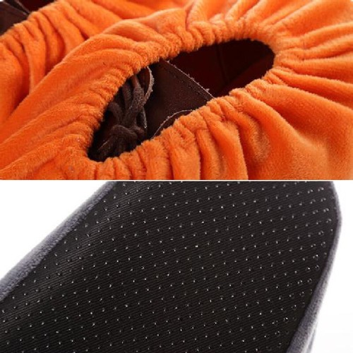 Flannel Shoes Covers Household Reusable Thick Non-slip Indoor Foot Cover 1 Pair - Picture 3 of 21