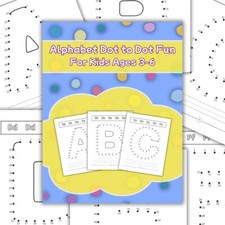 Alphabet Dot to Dot Fun & Alphabet Dot Marker...