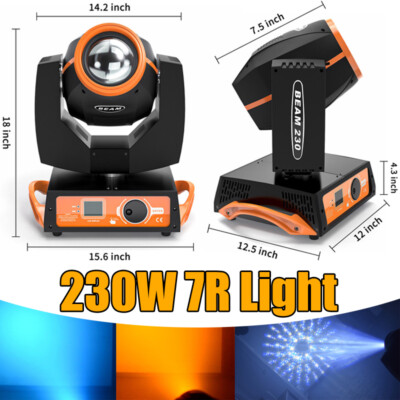 230W 7R Beam Zoom Moving Head Light 16+8 Prisms Sharpy Strobe Stage Light DMX512