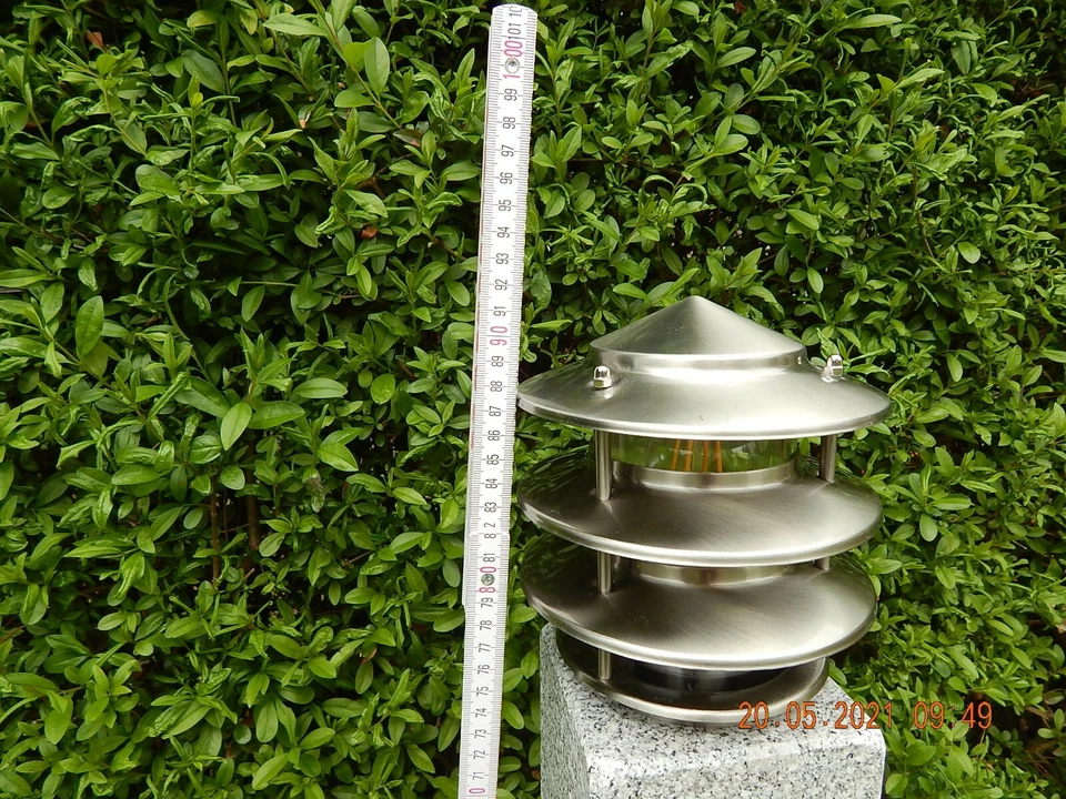 LED Gartenlampe Granit  Wegeleuchte echter Stein 230 V Steinleuchte Außenleuchte - Bild 4 von 4