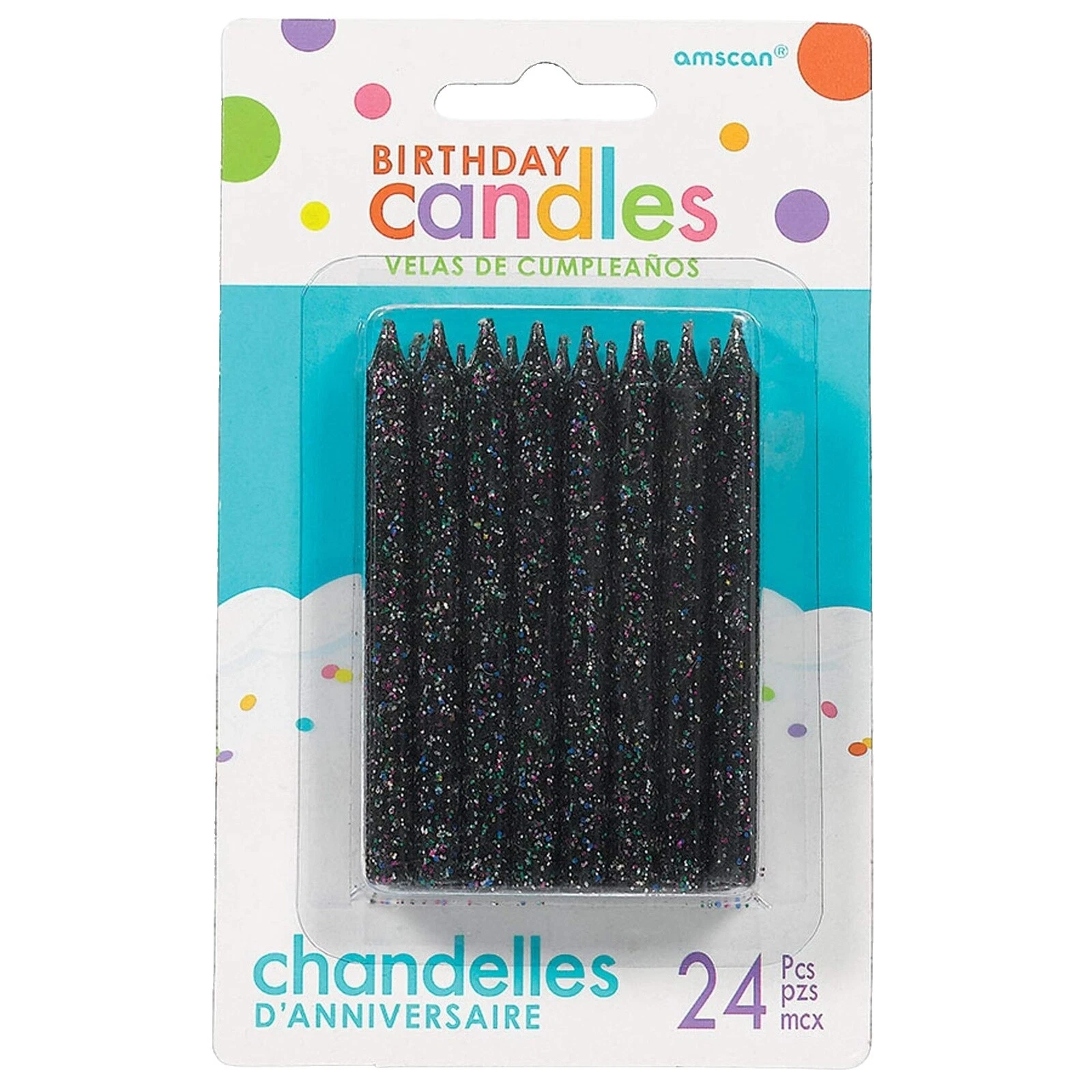 Velas de Pastel Negro