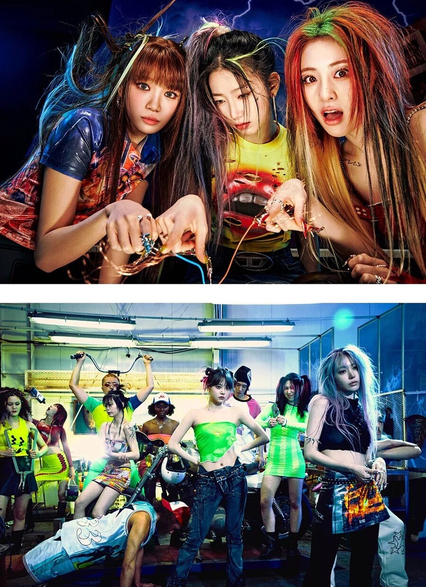 LE SSERAFIM CRAZY 4th Mini Album CD+Photo Book+2 Card+3 Sticker+