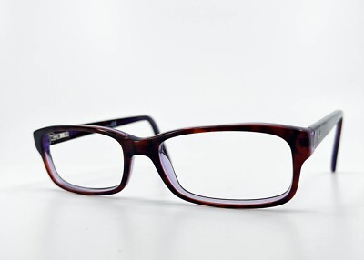 Ray-Ban Frames RB5187 2442 Brown Tortoise Clear Purple 50-16-140 Ray-Ban RB 5187 2442 52-16-140 Tortoise/Purple Full Rim  main image 2