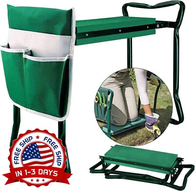 Asiento Para Arrodillarse En El Jardín, Plegable, Duradero Capacidad De 330LB US