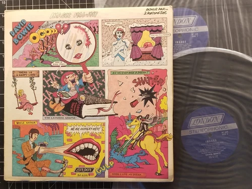 DAVID BOWIE Images 1966-1967 2LPs 1973 1ST PRESS London Records VINYL VG+/VG+