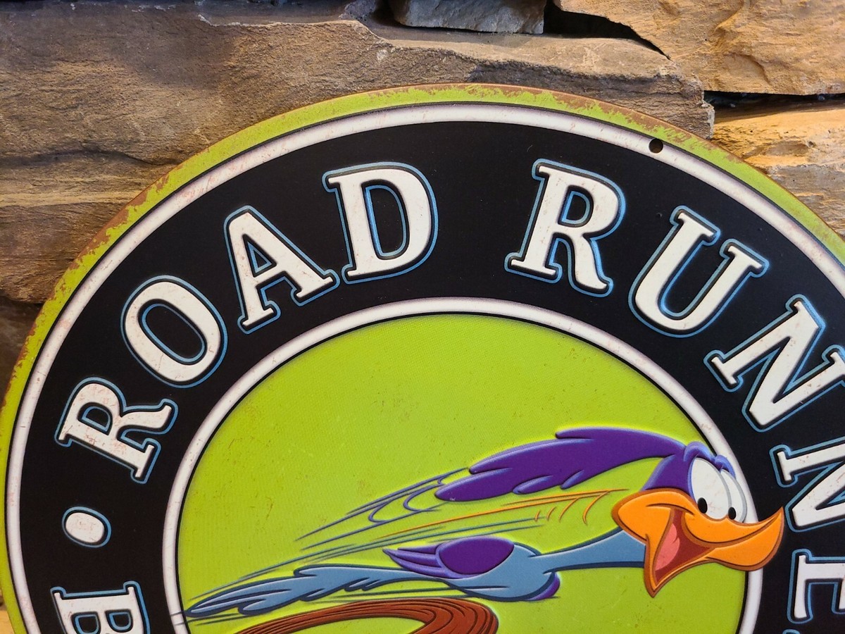 Road Runner Beep Beep Embossed Tin Metal Sign 12