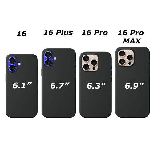 Original Silicone Case For Apple iPhone 16 16 Plus/ 16 Pro/ 16 Pro Max Soft 2024 - Picture 18 of 30