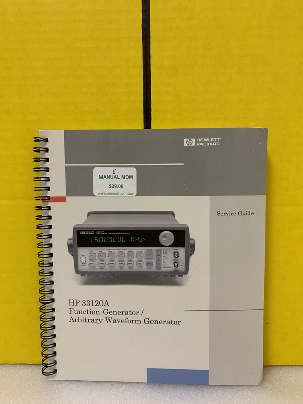 HP 33120A Function Generator/Arbitrary Waveform Generator Service Guide