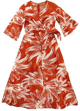 Vintage 70s Maxi Dress Womens Small See Through Flutter Sleeve Waist Tie