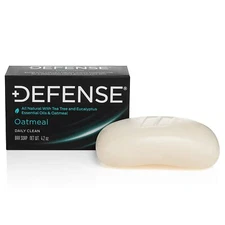 Defense Soap | Oatmeal Bar | 4 oz  | 100% Natural Tea Tree Oil Eucalyptus