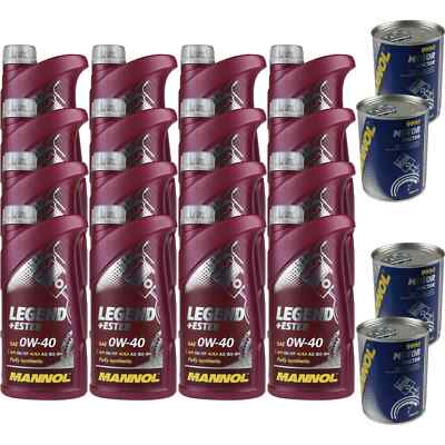 16L Motoröl MANNOL Legend+Ester 0W-40 4x MANNOL Motor Doctor ADDITIV