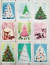9 Retro Style Christmas Handmade Pocket Letter Cards Scrapbook Journals Crafts