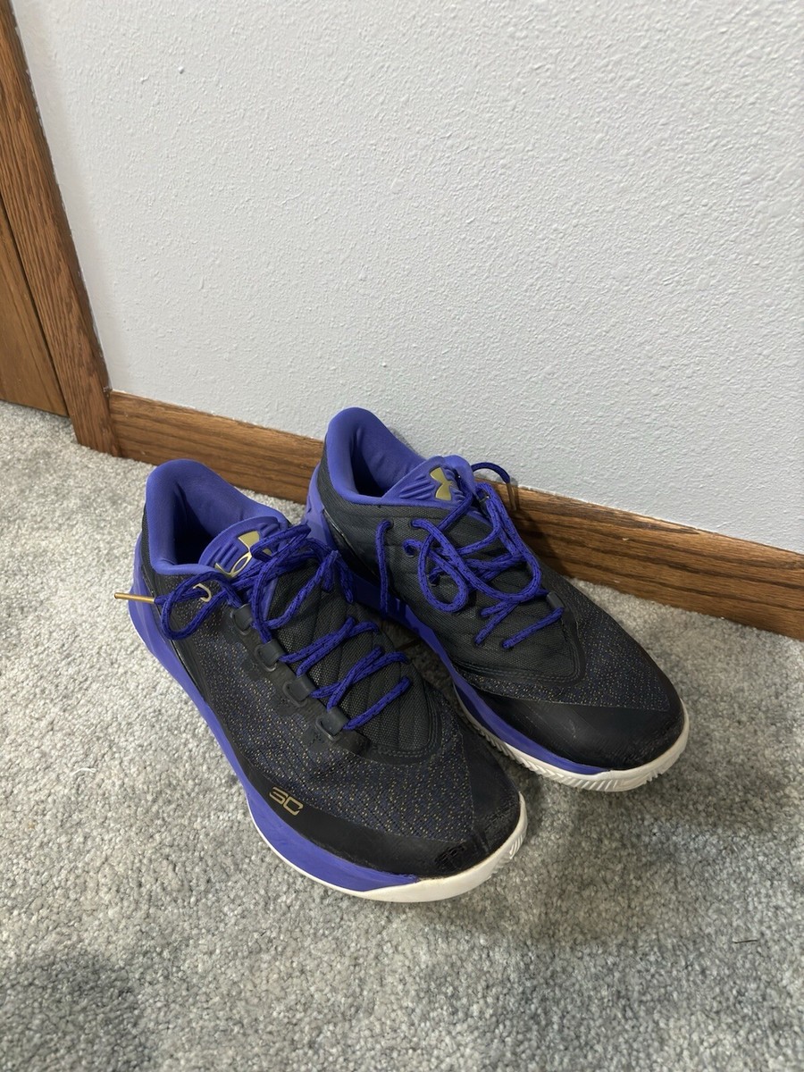 Size 11 - Under Armour Curry 3 Low Anthracite Purple NO BOX  display picture 3