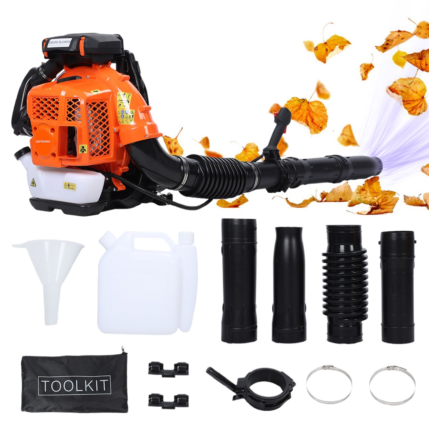 Leaf Blower, 80CC Backpack Gas Leaf Blower, Up to 900CFM Air