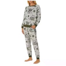 Star Wars Grogu Baby Yoda Fleece Soft Cozy Jogger 2-Piece Lounge Set Pajamas XL