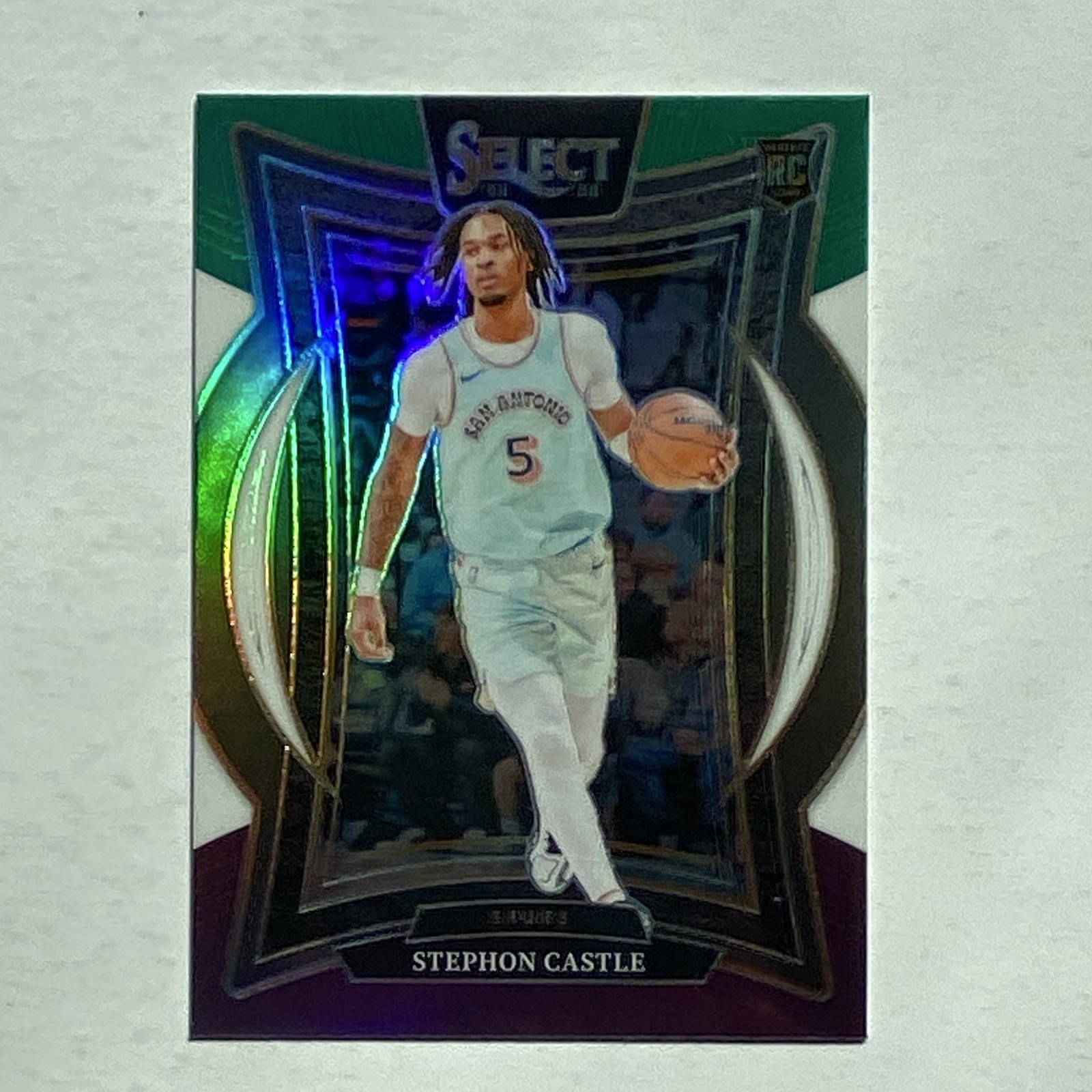 2024-25 Panini Select - Stephon Castle #72 Green White Purple Prizm (RC)