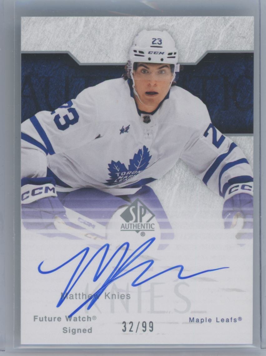 SP KNIES TORONTO AUTO 2023-24 MATTHEW RC 32/99 WATCH AUTHENTIC RETRO FUTURE - vintagewatches.pk