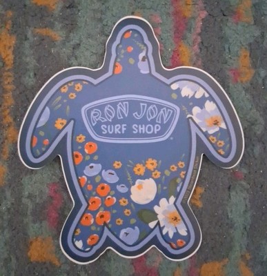 Ron Jon Surf Shop Sea Turtle Wild Flower  Cocoa Beach, Florida Sticker/Decal 