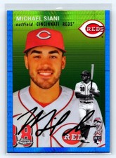 2023 Topps Chrome Platinum Anniversary Michael Siani Blue Prism Refractor #116