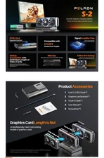 External GPU Dock Station, Support ATX Standard Power Supplies Oculink Interface