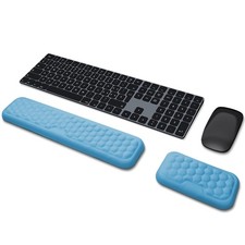 Keyboard Wrist Rest Set Ergonomic Keyboard Mouse Wrist Support for Typing Pai...