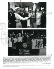 1995 Press Photo Oliver Stone's "Nixon" Movie Scenes - pip12346