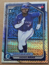 2024 Bowman Chrome #BCP-236 Andres Arias Mojo Refractor Toronto Blue Jays 