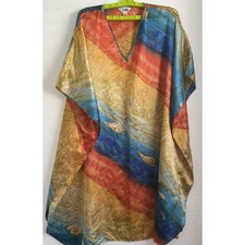 Vintage Winlar Kaftan Dress Womens Boho Beach Long MuuMuu 36”X40”