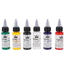 6x Set Semi Permanent Tattoo Pigment Ink Long Lasting Tattoo Inks Accessory BX5