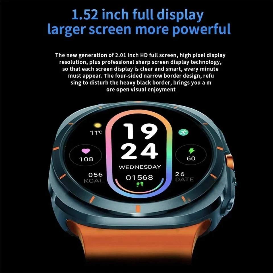 Smart Watch for Men Women Waterproof Bluetooth Fitness Tracker - iPhone Samsung - Image 4 of 4