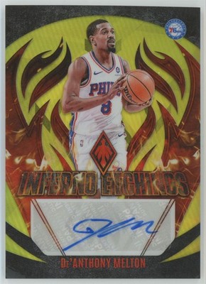 De'Anthony Melton 2023-24 Panini Phoenix Inferno Etchings Yellow Auto /35
