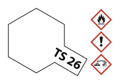 Tamiya Acryl Sprühfarbe TS-26 Weiss glänzend 100ml - 85026