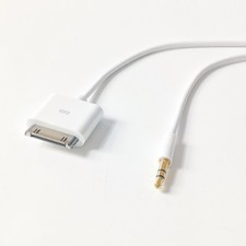 1.5Meter Dock Connector to 3.5mm Stereo Adapter For iPad Plug For iphone 4 Input