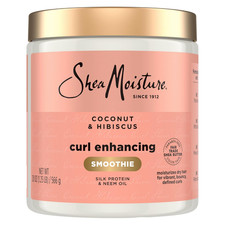 Sheamoisture Curl Enhancing Smoothie Hair Cream Coconut and Hibiscus for Thick,