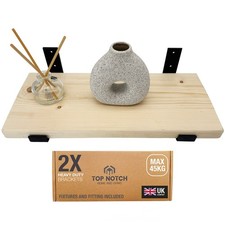 Wooden Board Wall Shelf Handcrafted Rustic Wooden Shelves Brackets Display Shelf