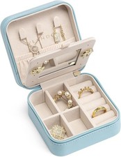Small Travel Jewelry Box Organizer - Display Case NEW FREE SHIPPING