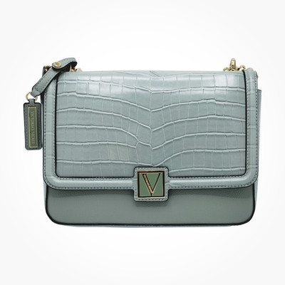 Victoria's Secret Umhängetasche Palm Croc Grün Damen Handtasche