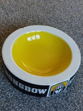 STRONGBOW VINTAGE CERAMIC ASHTRAY..7.5" DIAMETER