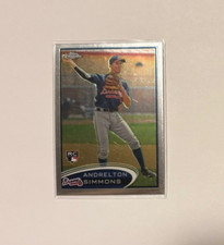 2012 Topps Chrome Andrelton Simmons #182 Rookie Card RC Atlanta Braves