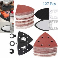 Universal 127Pcs Multi Tool Sanding Pad Kit Sandpaper for DeWalt Makita Bosch