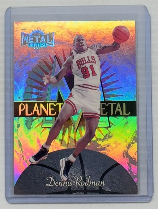 Dennis Rodman 1997 Metal Universe #10 Planet Metal Price Guide 