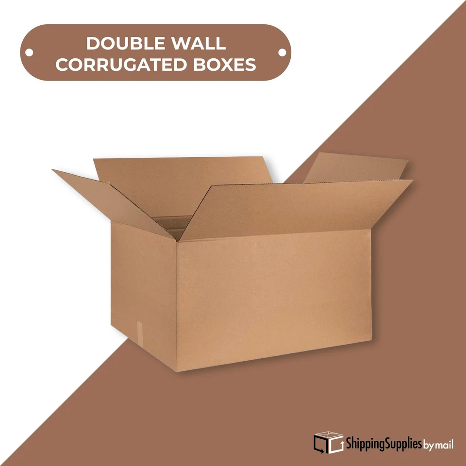 15 Boxes 14x14x14" Heavy-Duty Double Wall Shipping Boxes ECT-71 Brown - Image 2 of 4
