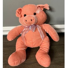 Vintage 2003 Hugfun Pink Pig Plush